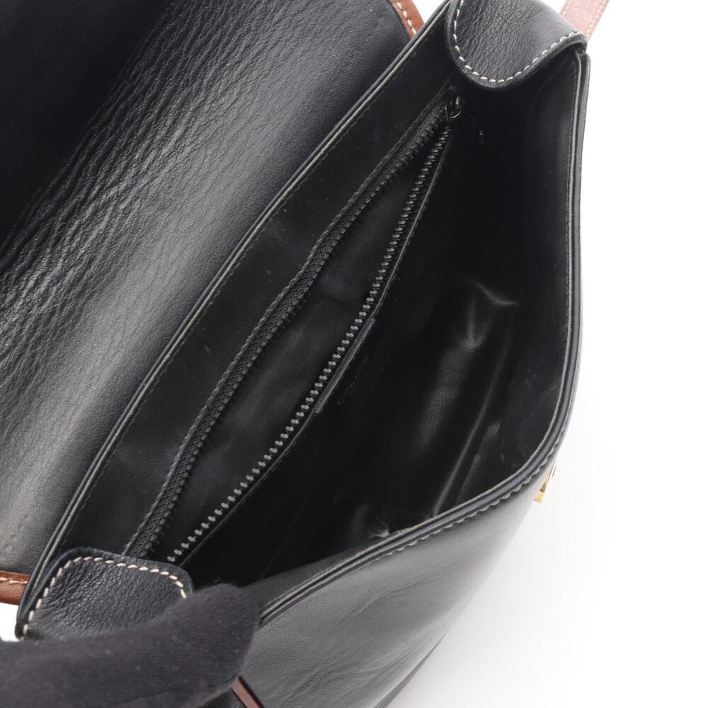Celine CELINE Shoulder Bag Handbag Leather Women's Black/Brown - Picture 3 of 15